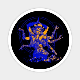 Kali Goddess Blue Orange Magnet